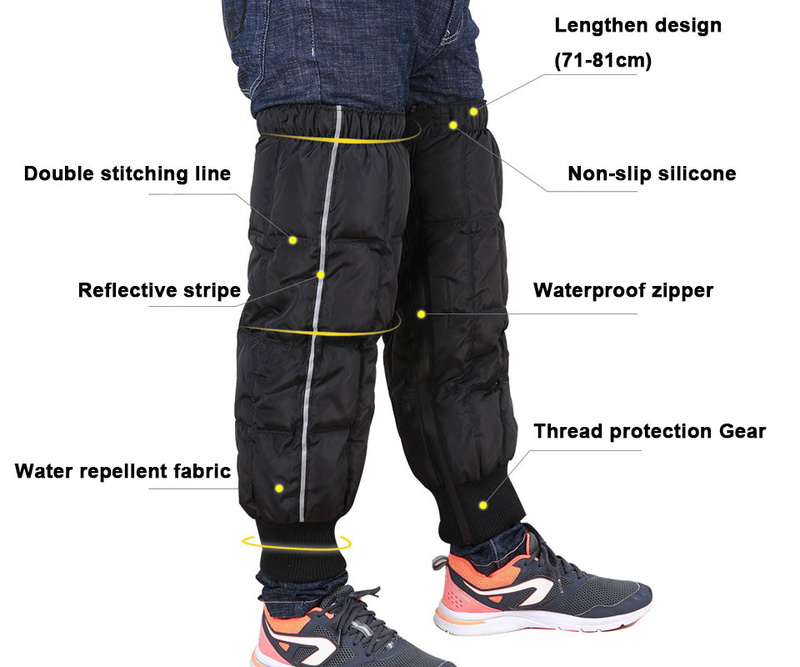 Illustration for article titled Winter Women Men Leg Warmers For Motorcycle Bicycle Driving Ski Snowboard Windproof Water repellent knee Protection
